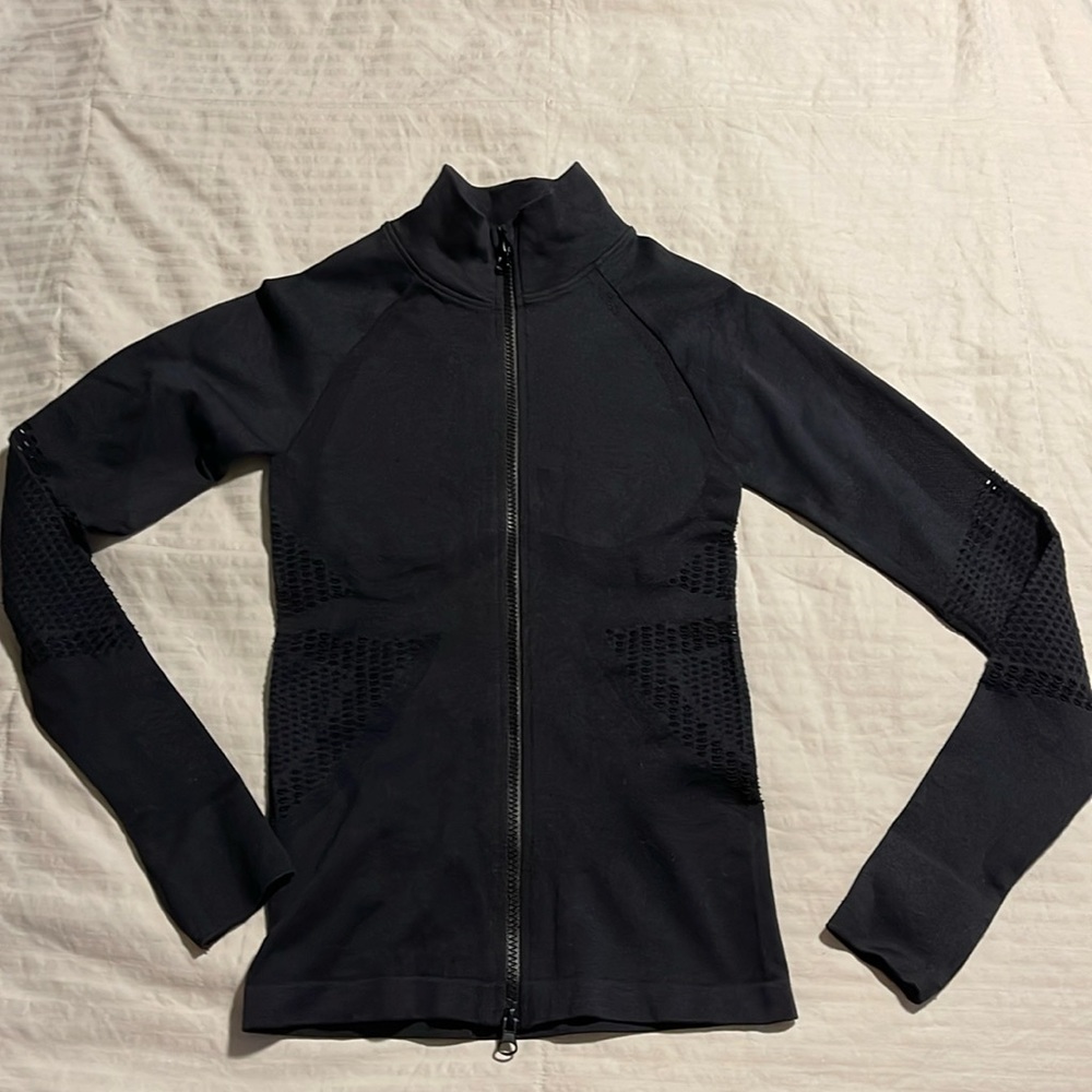 Fabletics zip up jacket with hole details